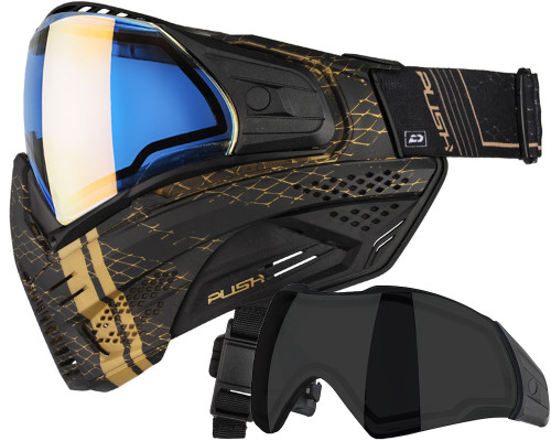 Push Unite Paintball Mask w/ Free Additional Smoke Lens - VPR Gold