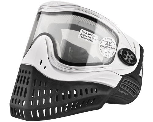 Refurbished - Empire E-Flex Paintball Mask/Goggle - White w/ Clear Lens (021-0194)