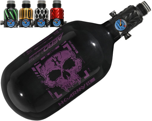 HK Army Aerolite "Extra Lite" Air System w/ Elite Pro Adjustable Regulator - 36/4500 - Doom Black/Purple