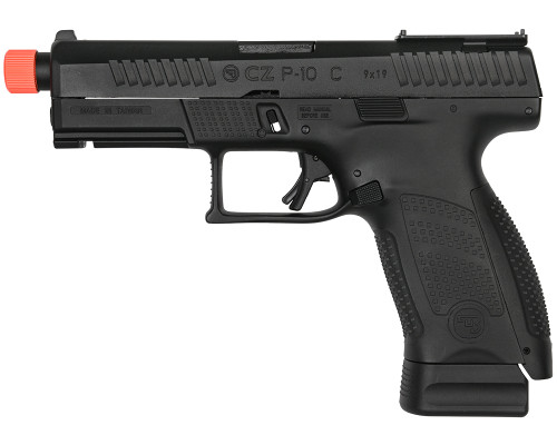 ASG CZ P-10C CO2 Airsoft Pistol - Optic Ready, Outer Threaded Barrel - Black (50313)