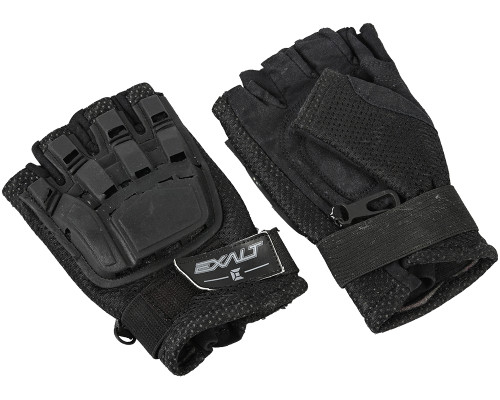 Refurbished - Exalt Hard Shell Paintball Gloves - Black - Small/Medium (033-0002)