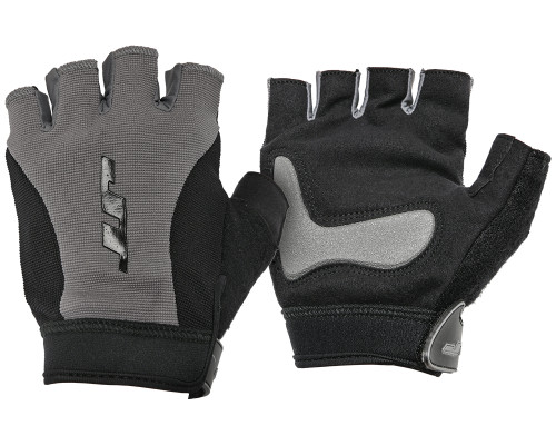 JT Fingerless Paintball Gloves - Black/Grey (One Size Fits Most)