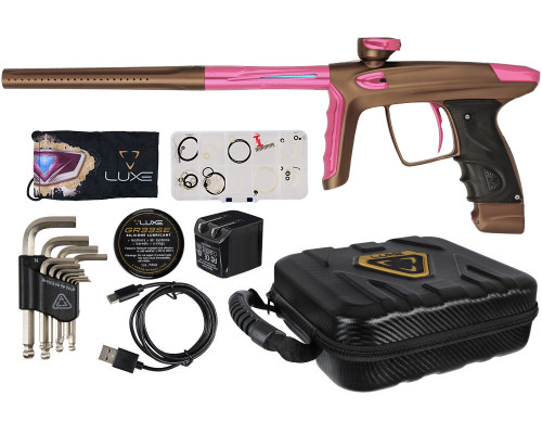 DLX Luxe TM40 Paintball Gun - Dust Brown/Polished Pink