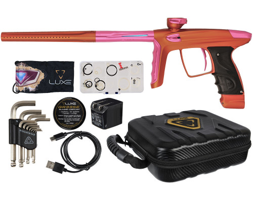 DLX Luxe TM40 Paintball Gun - Dust Hunter Orange/Polished Pink