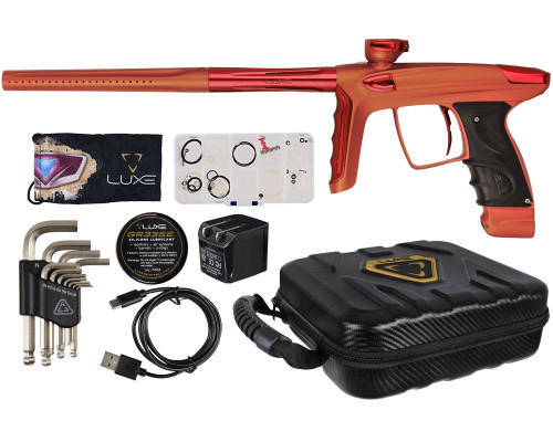 DLX Luxe TM40 Paintball Gun - Dust Hunter Orange/Polished Red