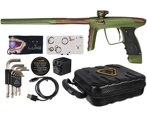 DLX Luxe TM40 Paintball Gun - Dust Olive/Polished Brown