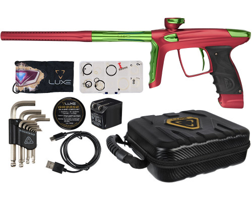 DLX Luxe TM40 Paintball Gun - Dust Red/Polished Green