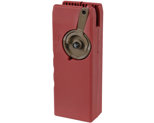 Sentinel Gear 1500 Round Side Winding Airsoft Speed Loader - Red