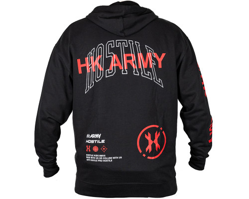 HK Army Arch Zip-Up Hooded Sweatshirt - Black