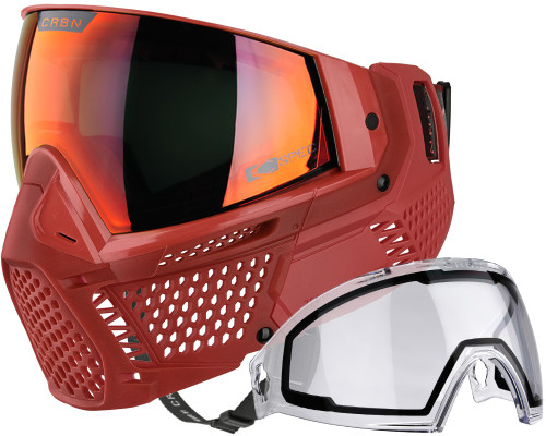 Carbon CRBN Zero Pro Paintball Mask (Less Coverage) - Cardinal