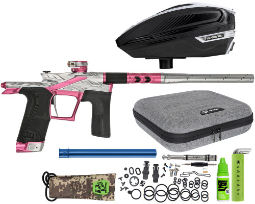 HK Army Fossil Eclipse LV2 Paintball Gun w/ Free TFX 3 Loader - Pewter/Pink