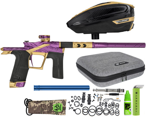 HK Army Fossil Eclipse LV2 Paintball Gun w/ Free TFX 3 Loader - Royalty (Purple/Gold)