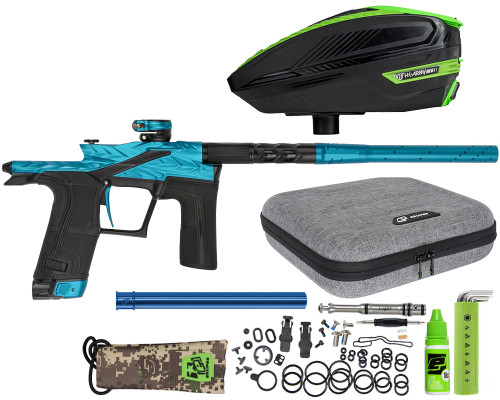 HK Army Fossil Eclipse LV2 Paintball Gun w/ Free TFX 3 Loader - Teal/Black