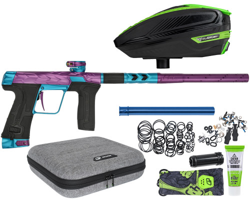 HK Army Fossil Eclipse CS3 Paintball Gun w/ Free TFX 3 Loader - Amp (Purple/Teal)