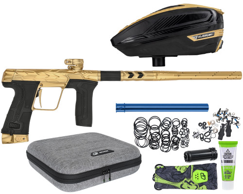 HK Army Fossil Eclipse CS3 Paintball Gun w/ Free TFX 3 Loader - Excalibur (Gold/Gold)