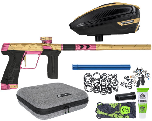 HK Army Fossil Eclipse CS3 Paintball Gun w/ Free TFX 3 Loader - Gold/Pink