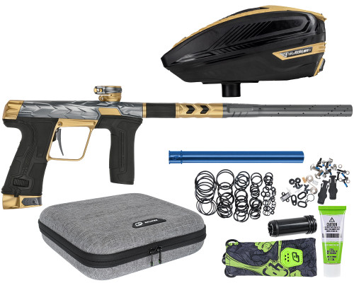 HK Army Fossil Eclipse CS3 Paintball Gun w/ Free TFX 3 Loader - Graphite/Gold