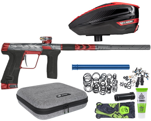 HK Army Fossil Eclipse CS3 Paintball Gun w/ Free TFX 3 Loader - Graphite/Red