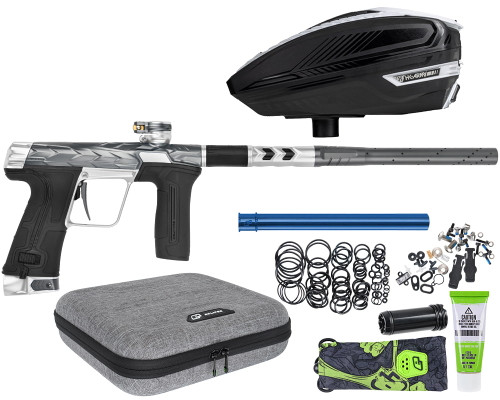 HK Army Fossil Eclipse CS3 Paintball Gun w/ Free TFX 3 Loader - Graphite/Silver