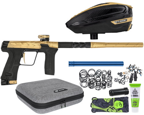 HK Army Fossil Eclipse CS3 Paintball Gun w/ Free TFX 3 Loader - Midas (Gold/Black)