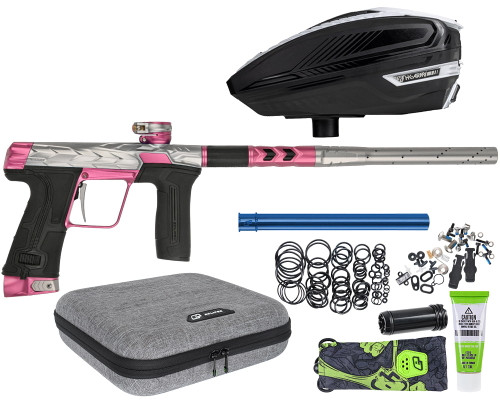 HK Army Fossil Eclipse CS3 Paintball Gun w/ Free TFX 3 Loader - Pewter/Pink