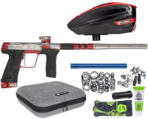 HK Army Fossil Eclipse CS3 Paintball Gun w/ Free TFX 3 Loader - Pewter/Red