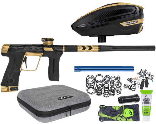 HK Army Fossil Eclipse CS3 Paintball Gun w/ Free TFX 3 Loader - Prestige (Black/Gold)
