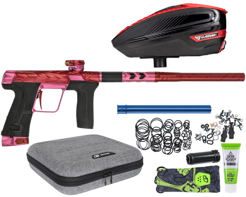 HK Army Fossil Eclipse CS3 Paintball Gun w/ Free TFX 3 Loader - Red/Pink