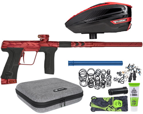 HK Army Fossil Eclipse CS3 Paintball Gun w/ Free TFX 3 Loader - Red/Red
