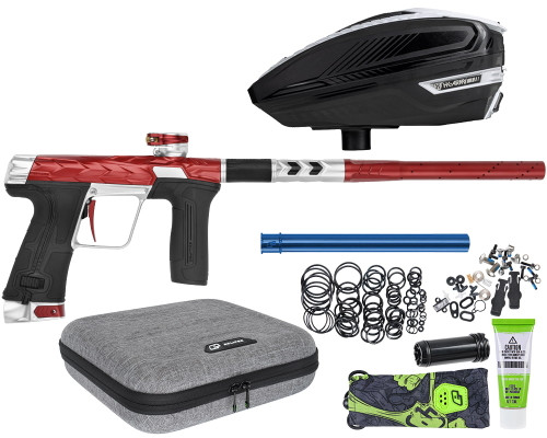 HK Army Fossil Eclipse CS3 Paintball Gun w/ Free TFX 3 Loader - Red/Silver