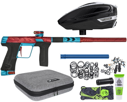 HK Army Fossil Eclipse CS3 Paintball Gun w/ Free TFX 3 Loader - Red/Teal