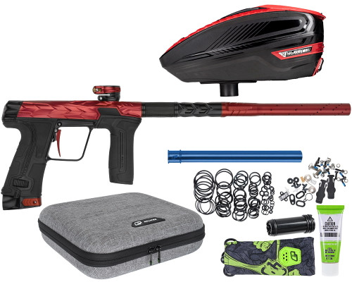 HK Army Fossil Eclipse CS3 Paintball Gun w/ Free TFX 3 Loader - Scorch (Red/Black)