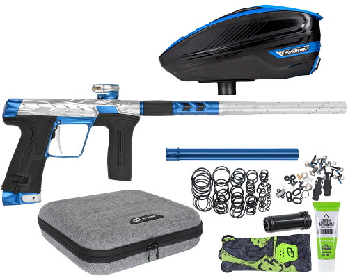 HK Army Fossil Eclipse CS3 Paintball Gun w/ Free TFX 3 Loader - Silver/Blue