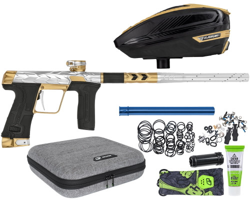 HK Army Fossil Eclipse CS3 Paintball Gun w/ Free TFX 3 Loader - Silver/Gold