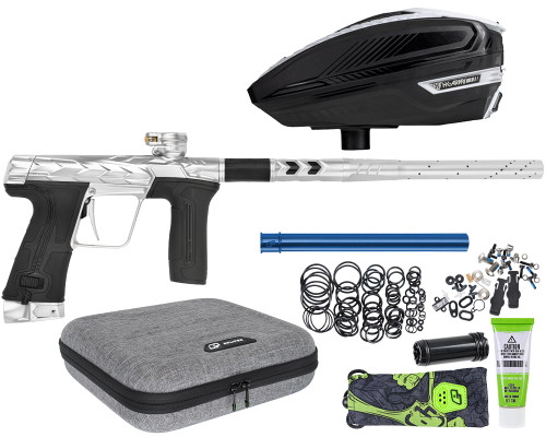 HK Army Fossil Eclipse CS3 Paintball Gun w/ Free TFX 3 Loader - Pure (Silver/Silver)