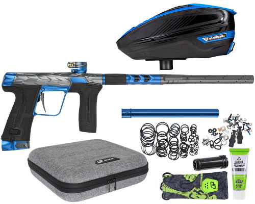 HK Army Fossil Eclipse CS3 Paintball Gun w/ Free TFX 3 Loader - Storm (Graphite/Blue)