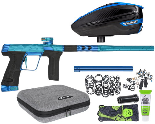 HK Army Fossil Eclipse CS3 Paintball Gun w/ Free TFX 3 Loader - Teal/Blue