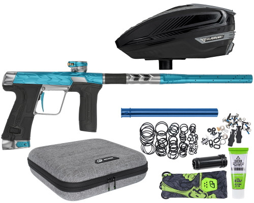 HK Army Fossil Eclipse CS3 Paintball Gun w/ Free TFX 3 Loader - Teal/Graphite