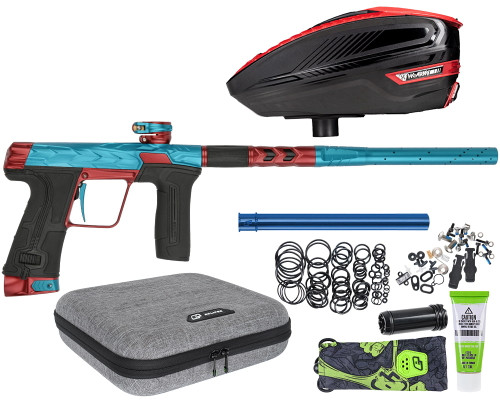 HK Army Fossil Eclipse CS3 Paintball Gun w/ Free TFX 3 Loader - Teal/Red