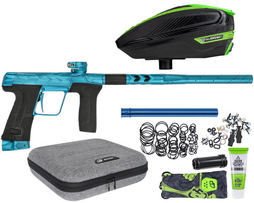 HK Army Fossil Eclipse CS3 Paintball Gun w/ Free TFX 3 Loader - Teal/Teal