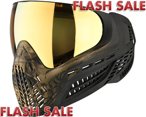 Virtue Vio Ascend Paintball Mask - LE Gold Skull