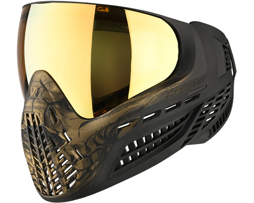 Virtue Vio Ascend Paintball Mask - LE Gold Skull