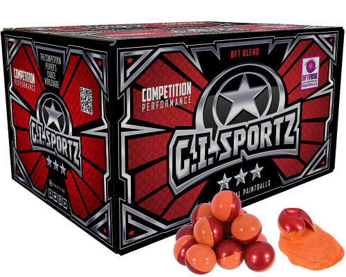 GI Sportz 3 Star 2,000 Round Paintball Case - Orange Fill ( .68 Caliber ) (Citrus Orange Scented)