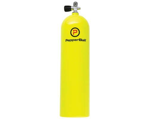 PepperBall Scuba Air Tank w/ Harrison Valve - Yellow (378-03-0001)