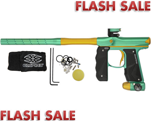 Empire Mini GS Paintball Gun w/ 2 Piece Barrel - Dust Teal/Dust Gold