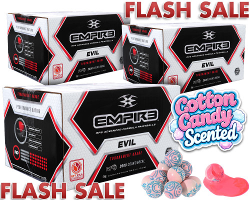 3 Cases of Empire Evil Paintballs (6,000 Rounds Total) - Super Pink Fill ( .68 Caliber )