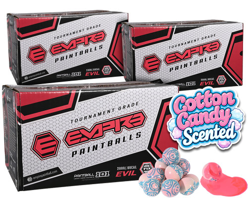 3 Cases of Empire Evil Paintballs (6,000 Rounds Total) - Super Pink Fill ( .68 Caliber )