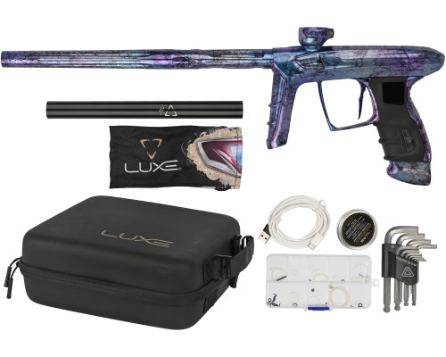 DLX Luxe IDOL Paintball Gun - Polished Marble Purple/Blue Fade