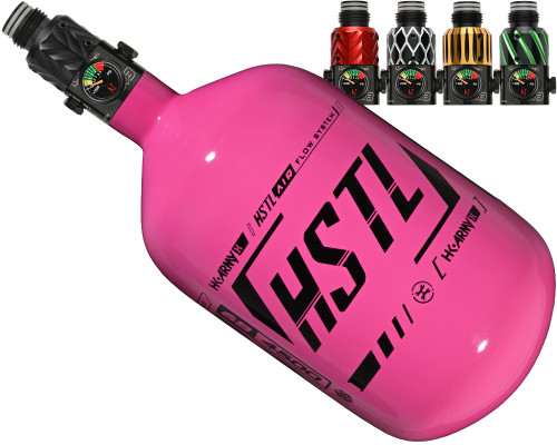 HK Army Aerolite HSTL Tri-Label Air System w/ Elite Pro Adjustable Regulator - 68/4500 - Neon Pink/Black