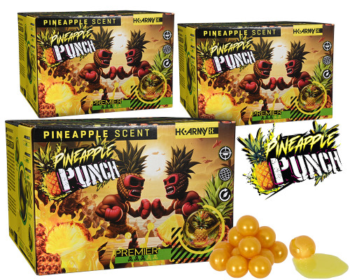 HK Army Pineapple Punch Paintball Bundle (3 Cases - 6,000 Rounds Total) - Pineapple Scented ( .68 Caliber )